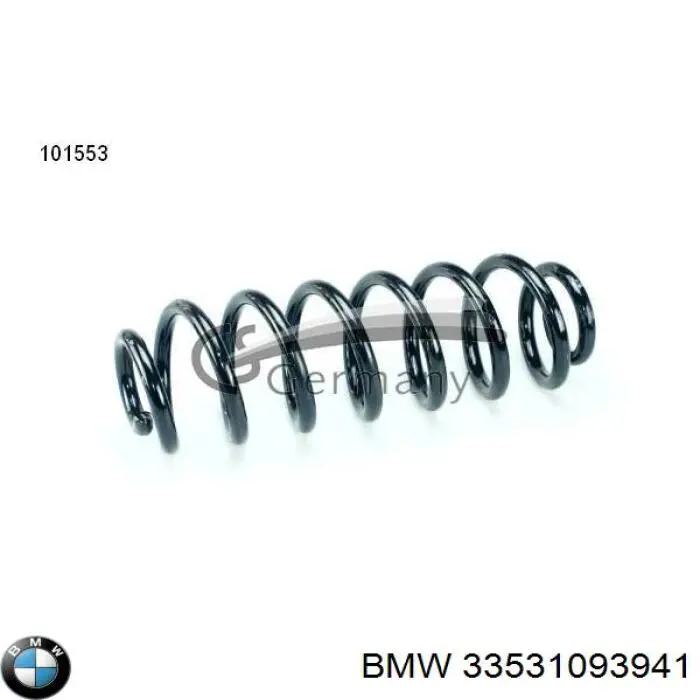 Sprężyna tylna BMW 33531093941 cena, od 64,16 USD