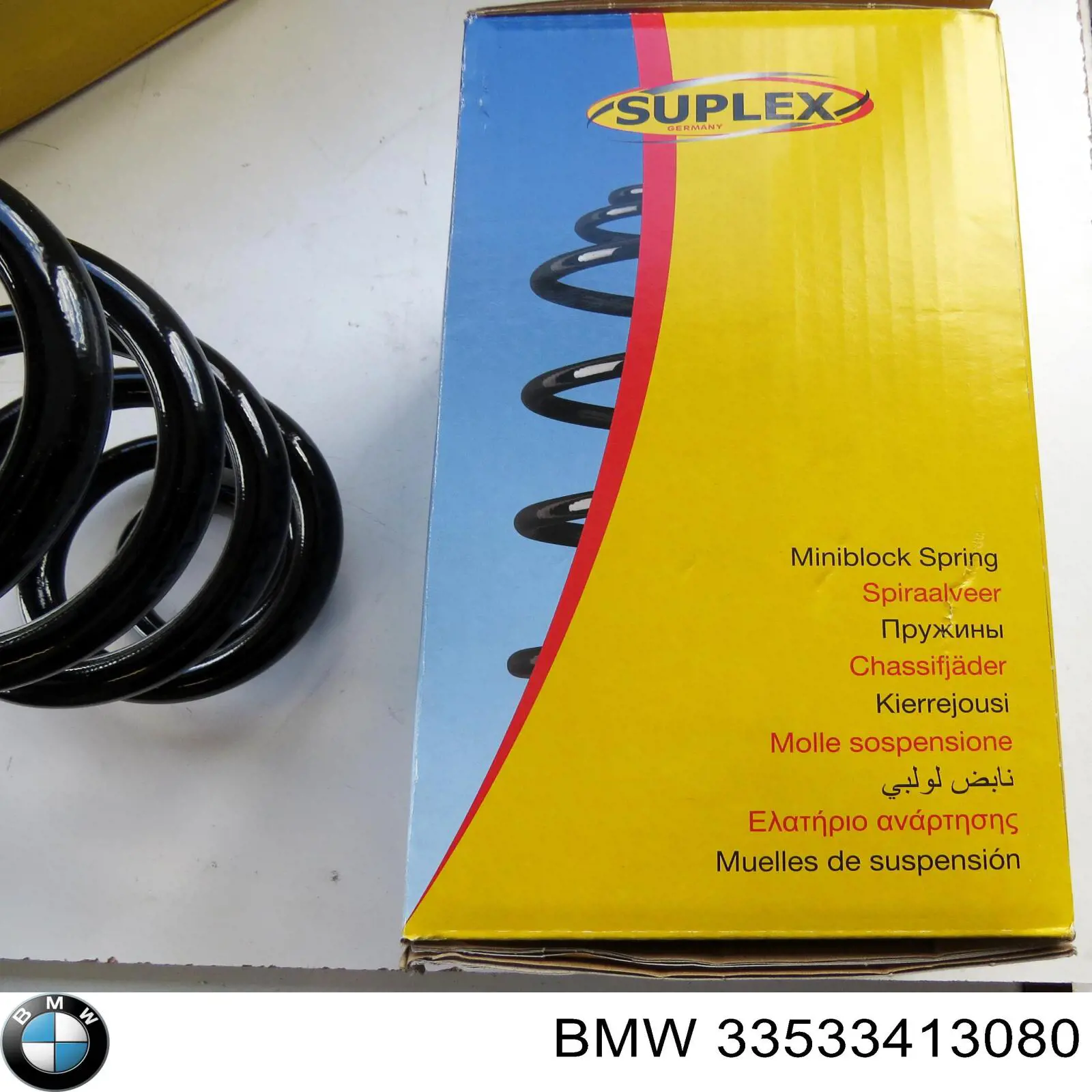 Do koszyka 33533413080 BMW Sprężyna tylna