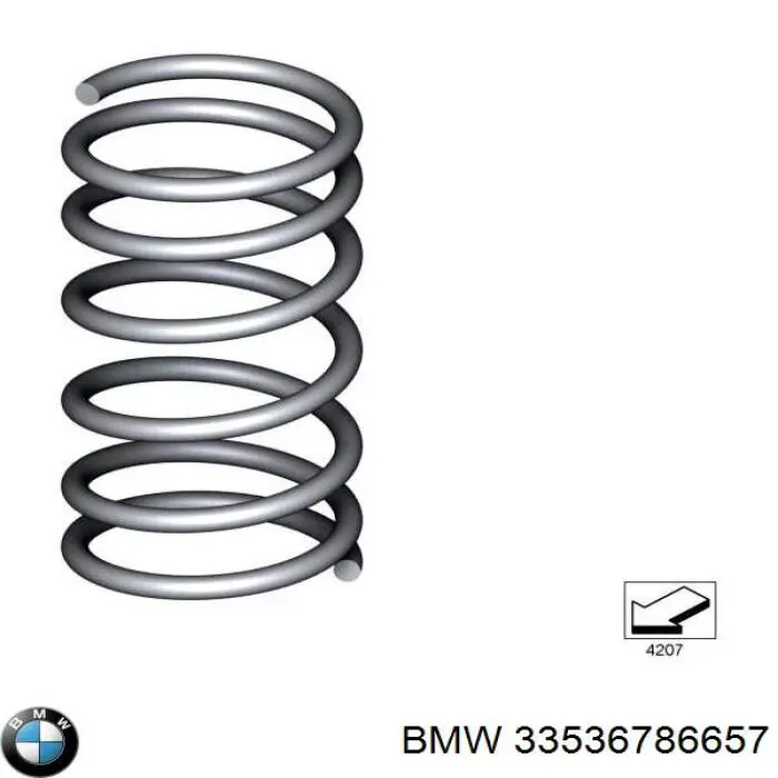 33536786657 BMW Sprężyna tylna