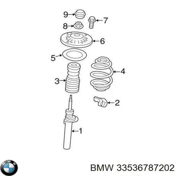 Do koszyka 33536787202 BMW Sprężyna tylna