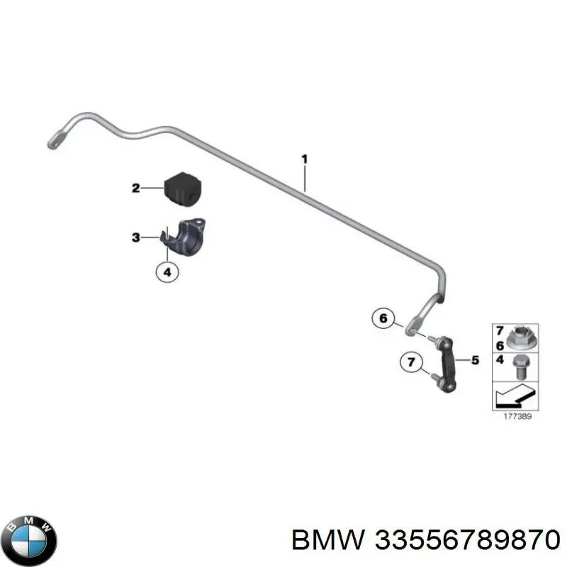 Stabilizator tylny do BMW 5  F10