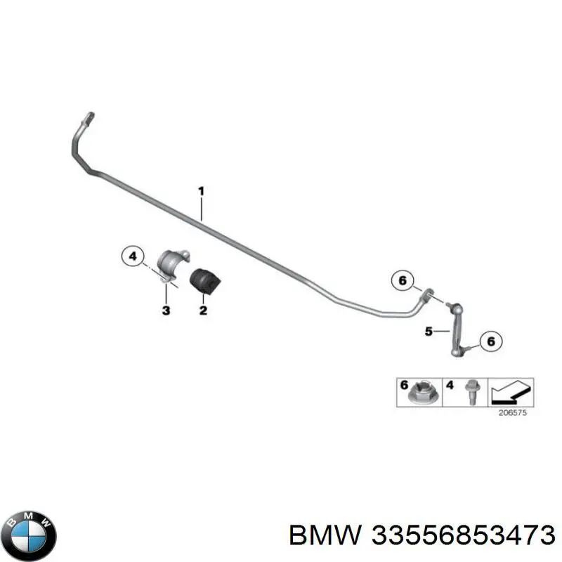 Stabilizator tylny do BMW 1 (F21)