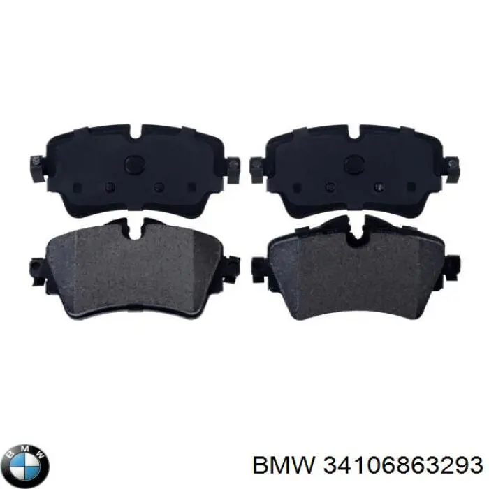 34106863293 BMW Klocki hamulcowe przednie tarczowe