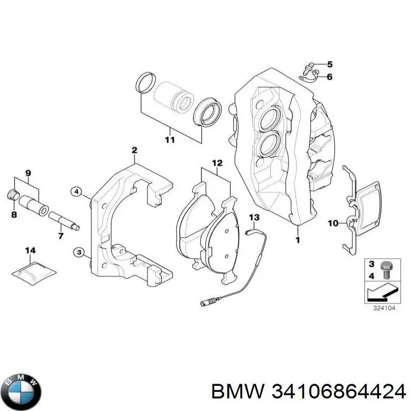 Śruba głowicy cylindrów BMW 34106864424 cena, od 9,05 USD