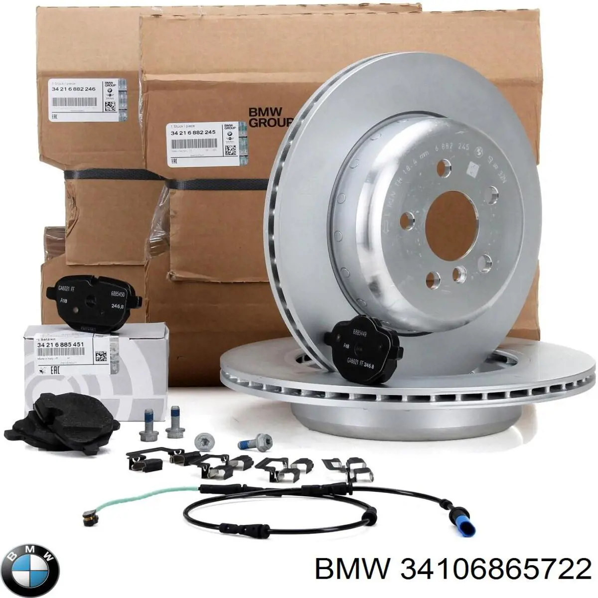 Do koszyka 34106865722 BMW Tarcza hamulcowa przednia