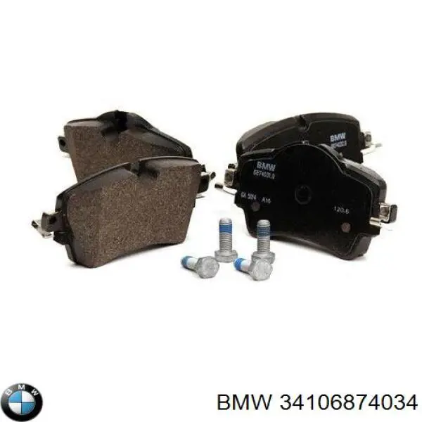 34106874034 BMW Klocki hamulcowe przednie tarczowe
