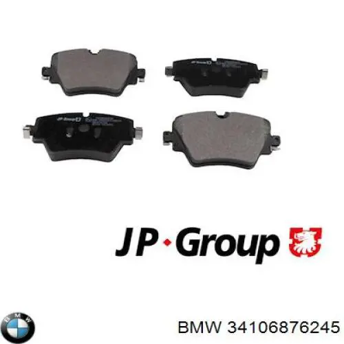 Do koszyka 34106876245 BMW Klocki hamulcowe przednie tarczowe