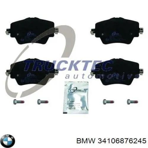 Klocki hamulcowe przednie tarczowe BMW 34106876245 cena, od 30,24 USD