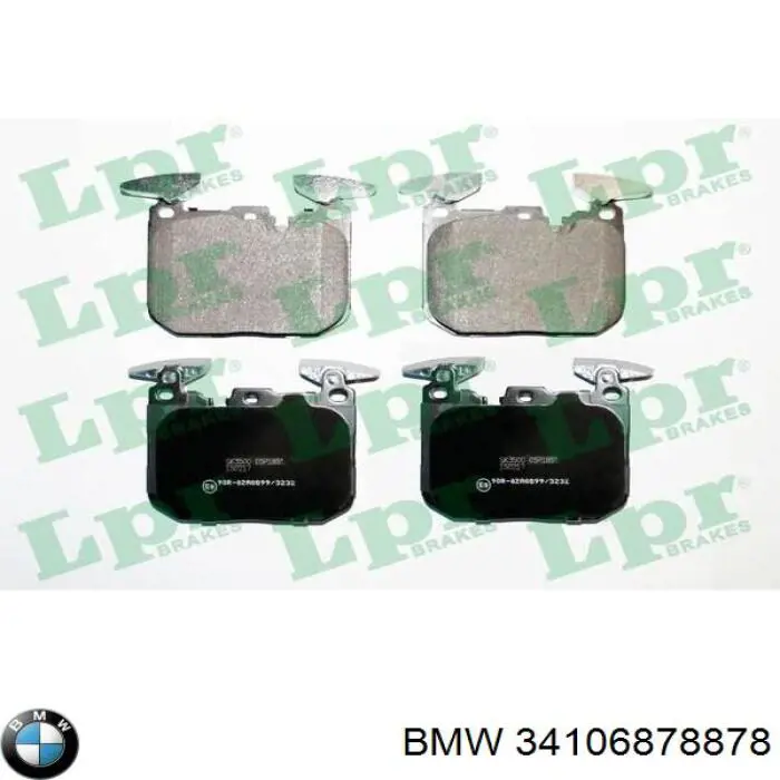 34106878878 BMW Klocki hamulcowe przednie tarczowe