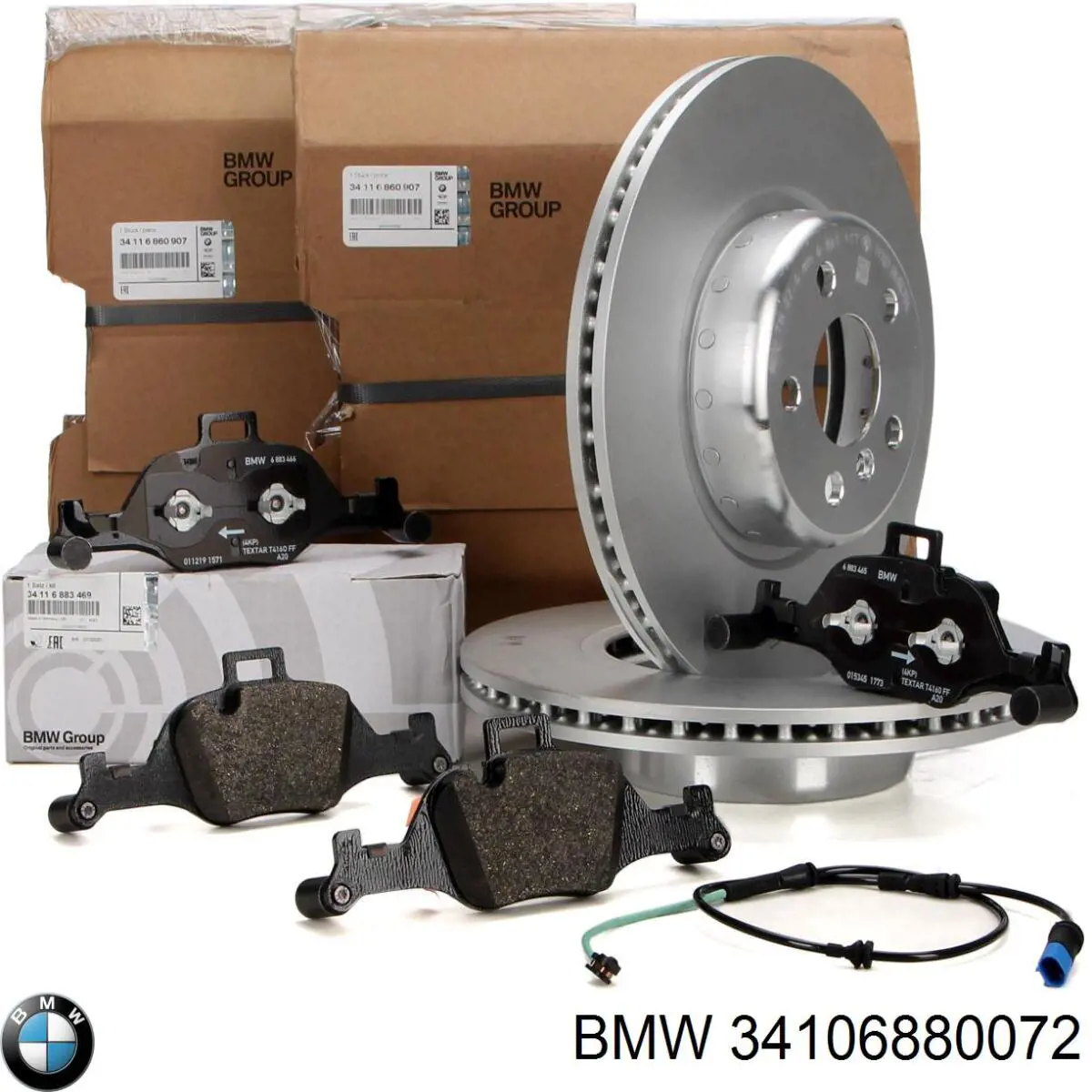 Do koszyka 34106880072 BMW Tarcza hamulcowa przednia