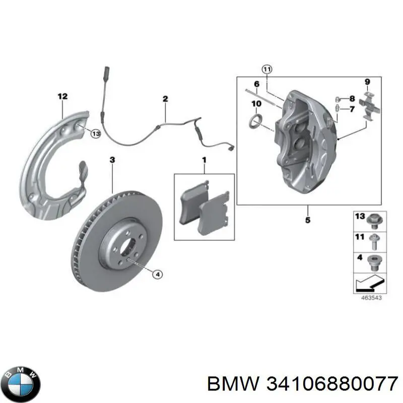 Tarcza hamulcowa przednia BMW 34106880077 cena, od 226,56 USD