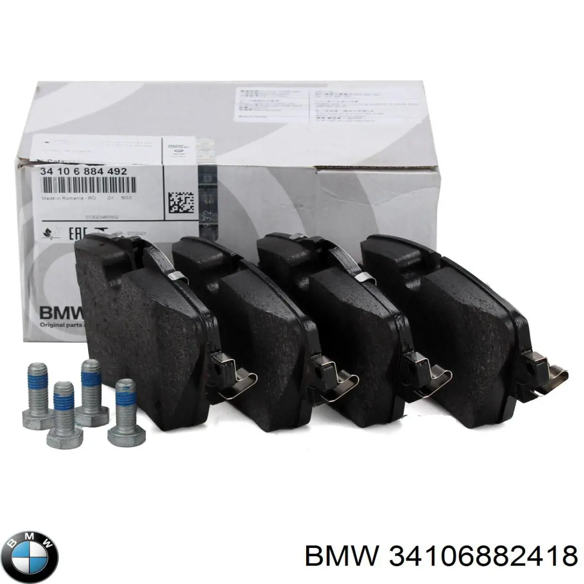 34106882418 BMW Klocki hamulcowe przednie tarczowe