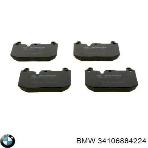 Klocki hamulcowe przednie tarczowe BMW 34106884224 cena, od 35,26 USD