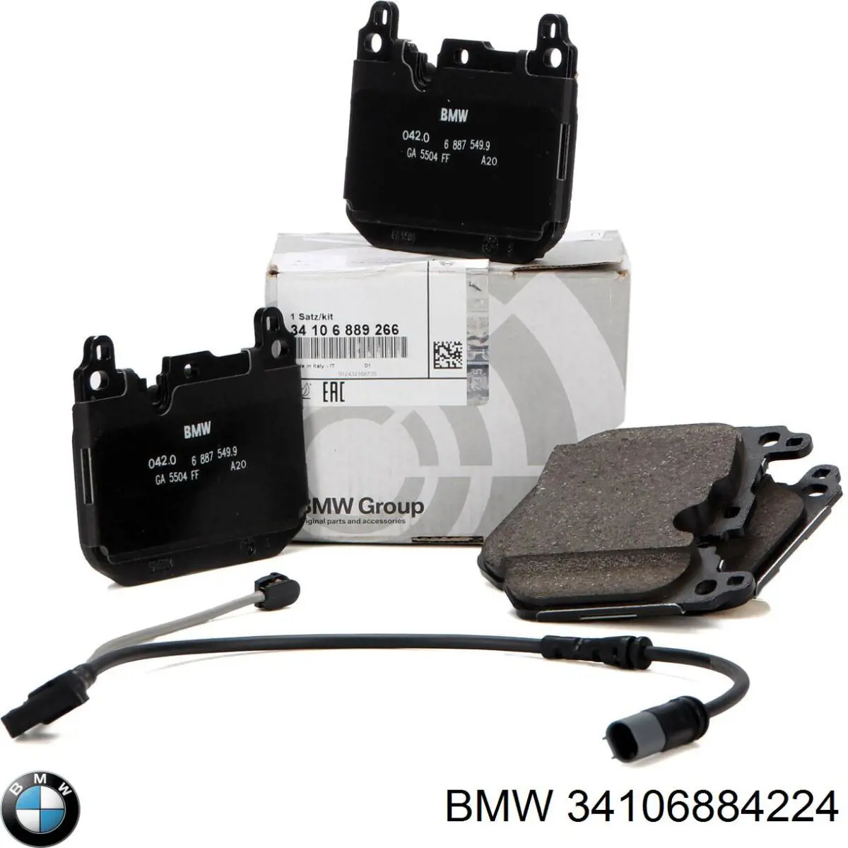 34106884224 BMW Klocki hamulcowe przednie tarczowe