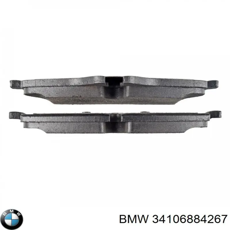 Klocki hamulcowe przednie tarczowe BMW 34106884267 cena, od 37,03 USD
