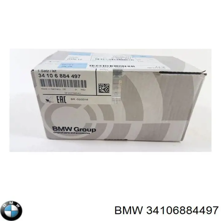 Klocki hamulcowe przednie tarczowe BMW 34106884497 cena, od 60,88 USD