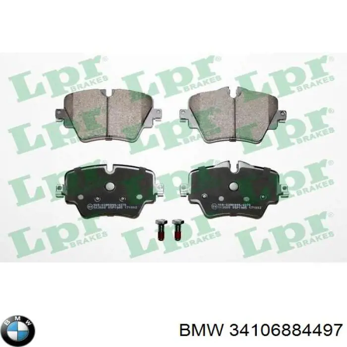 Do koszyka 34106884497 BMW Klocki hamulcowe przednie tarczowe