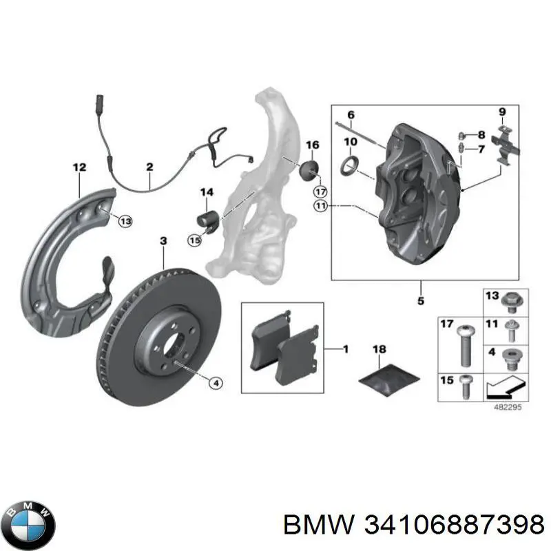 Tarcza hamulcowa przednia BMW 34116860920 cena, od 221,13 USD