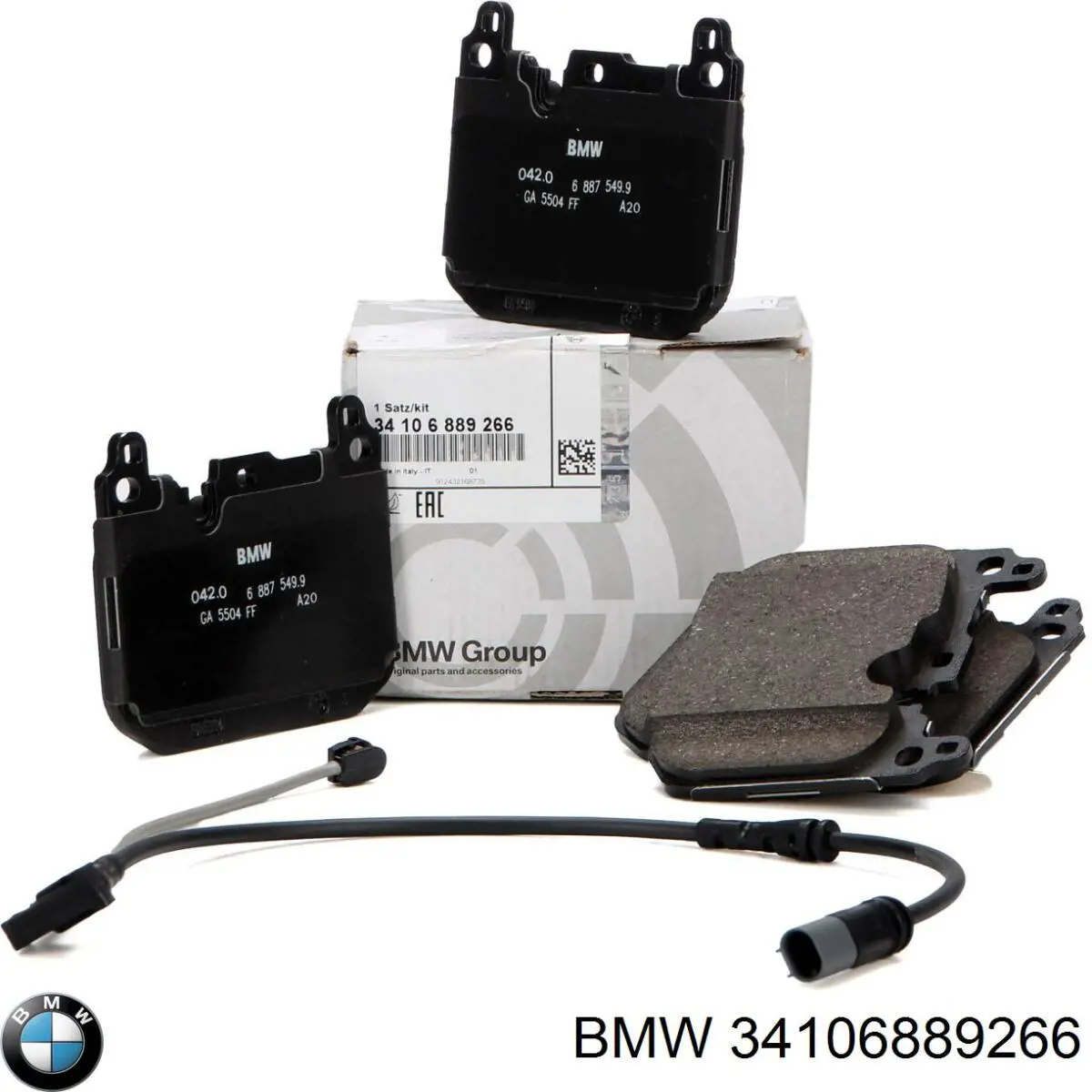 Klocki hamulcowe przednie tarczowe BMW 34106889266 cena, od 57,06 USD