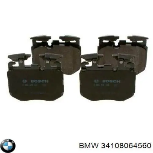 34108064560 BMW Klocki hamulcowe przednie tarczowe