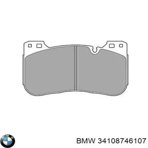 Klocki hamulcowe przednie tarczowe BMW 34108746107 cena, od 109,90 USD