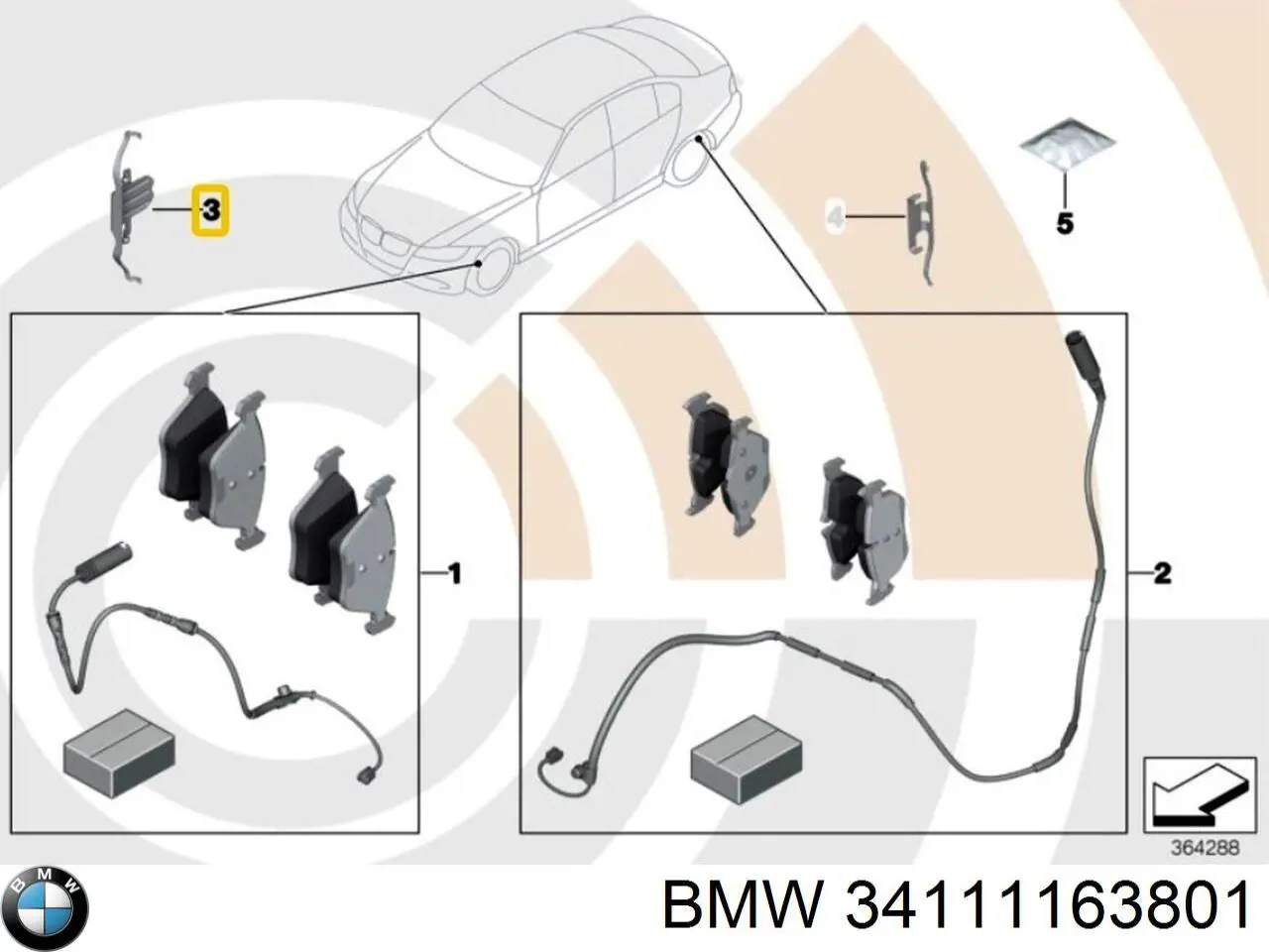 Sprężyna mocująca zacisku BMW 34111163801 cena, od 13,62 USD