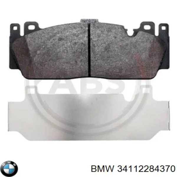 34112284370 BMW klocki hamulcowe przednie tarczowe