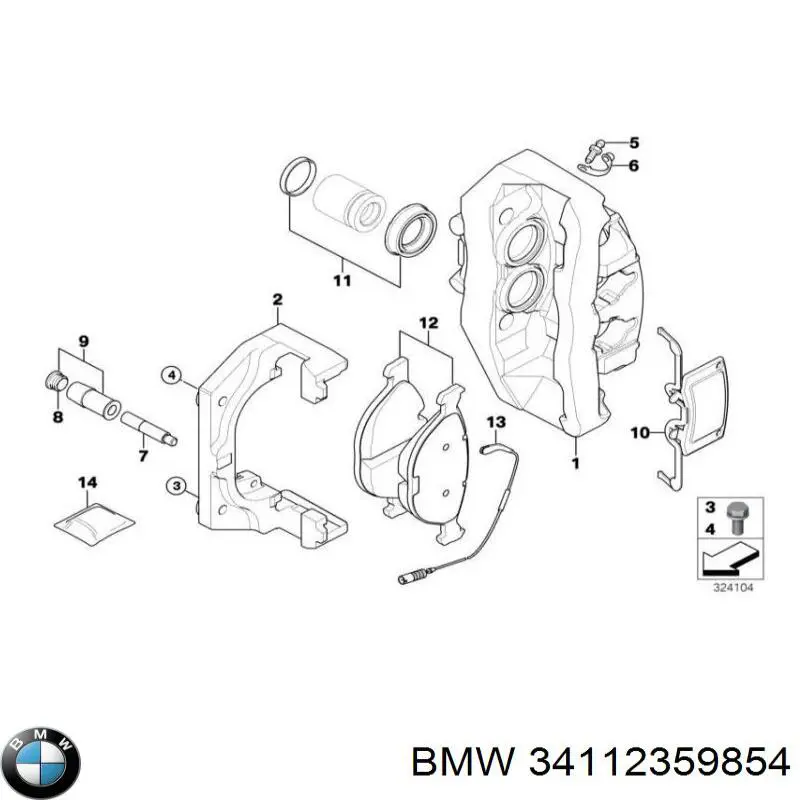  BMW 34112359854 cena, od 106,90 USD