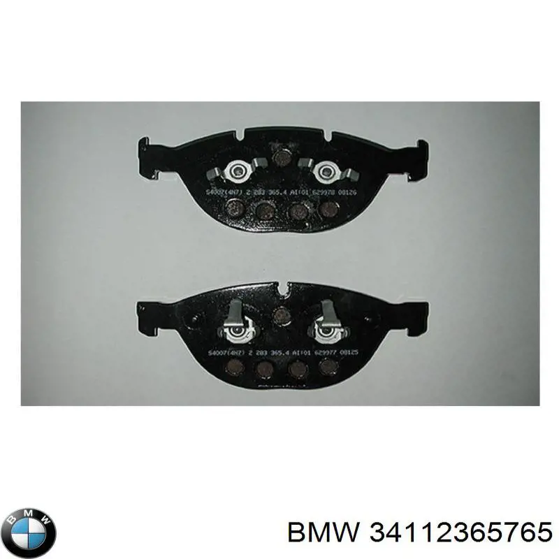 34112365765 BMW Klocki hamulcowe przednie tarczowe