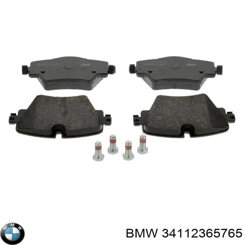 Do koszyka 34112365765 BMW Klocki hamulcowe przednie tarczowe