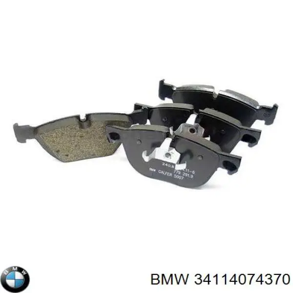 Klocki hamulcowe przednie tarczowe BMW 34114074370 cena, od 38,53 USD