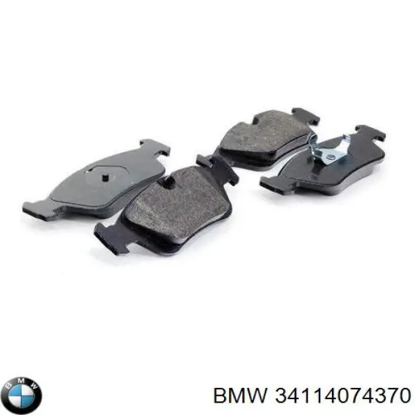 Do koszyka 34114074370 BMW Klocki hamulcowe przednie tarczowe