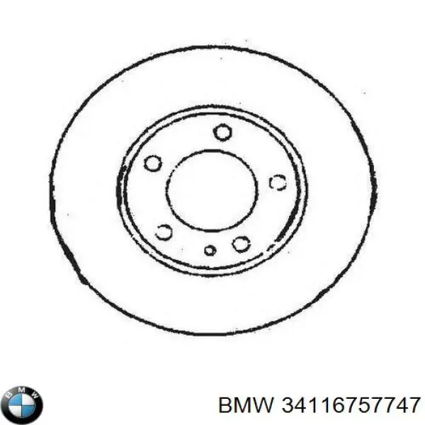 Tarcza hamulcowa przednia BMW 34116757747 cena, od 76,26 USD