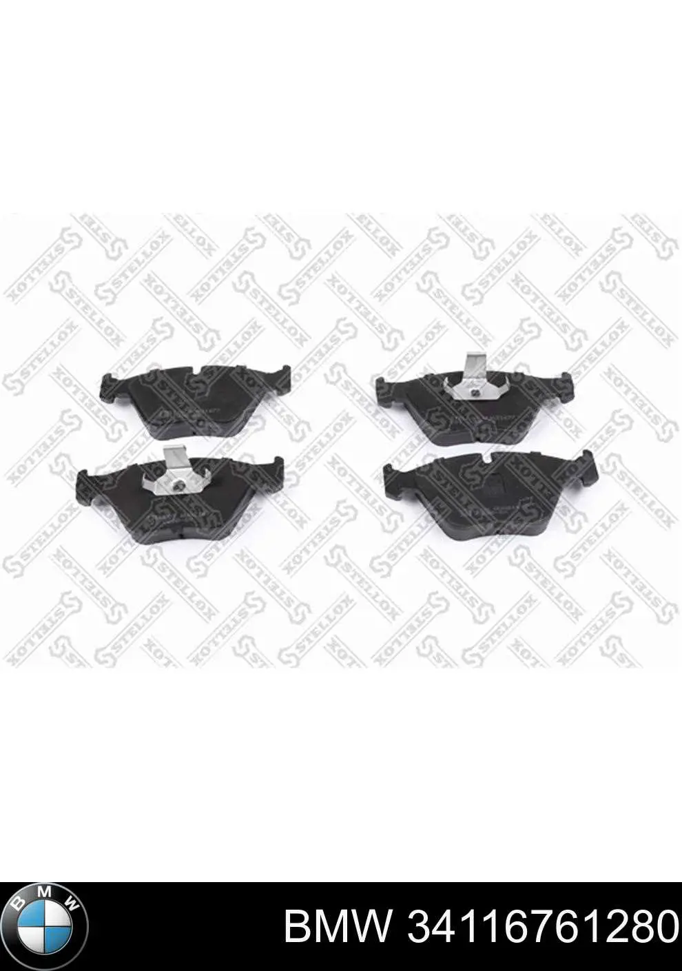 Klocki hamulcowe przednie tarczowe BMW 34116761280 cena, od 26,64 USD