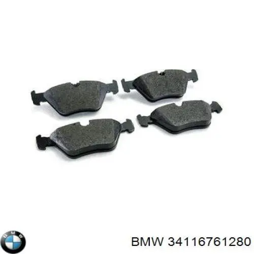 Do koszyka 34116761280 BMW Klocki hamulcowe przednie tarczowe