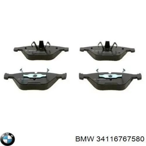 34116767580 BMW klocki hamulcowe przednie tarczowe