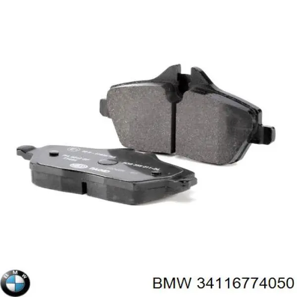Klocki hamulcowe przednie tarczowe BMW 34116774050 cena, od 27,52 USD