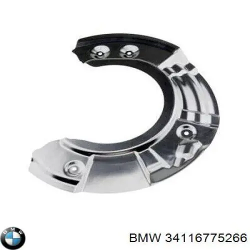 Do koszyka 34116775266 BMW Osłona tarczy hamulcowej przedniej prawej
