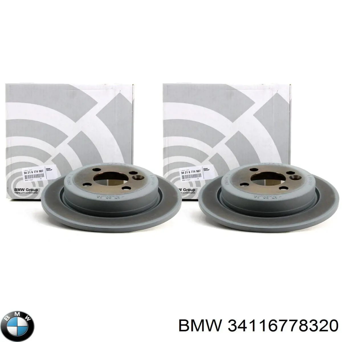 Klocki hamulcowe przednie tarczowe 34116778320 BMW