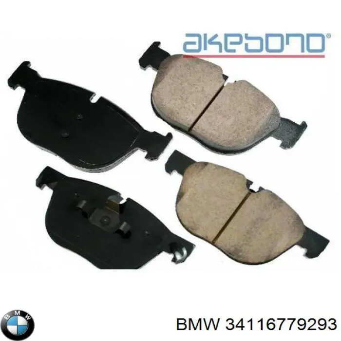 34116779293 BMW Klocki hamulcowe przednie tarczowe