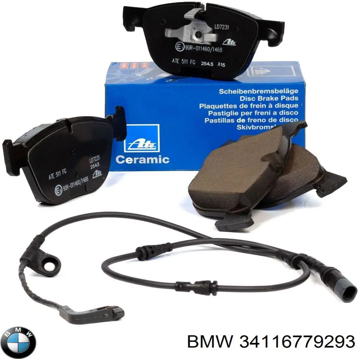 Do koszyka 34116779293 BMW Klocki hamulcowe przednie tarczowe