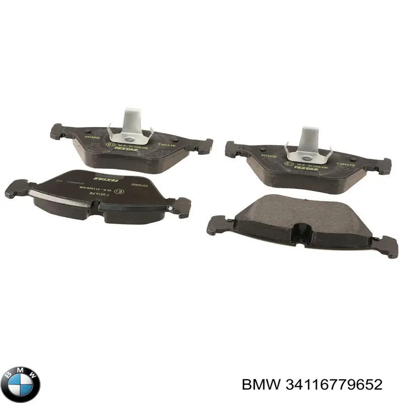 Klocki hamulcowe przednie tarczowe BMW 34116779652 cena, od 30,70 USD