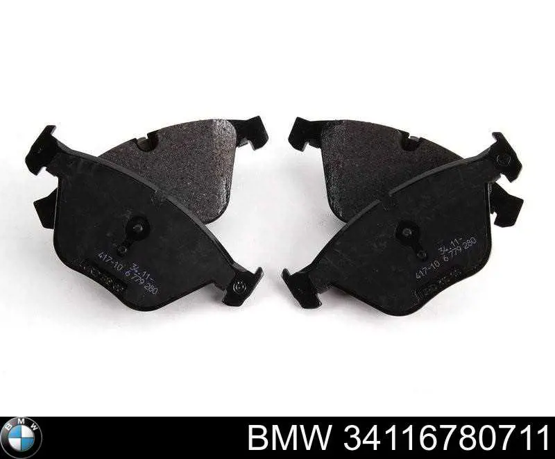 Klocki hamulcowe przednie tarczowe BMW 34116780711 cena, od 33,41 USD