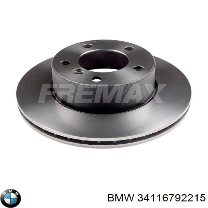 Do koszyka 34116792215 BMW Tarcza hamulcowa przednia