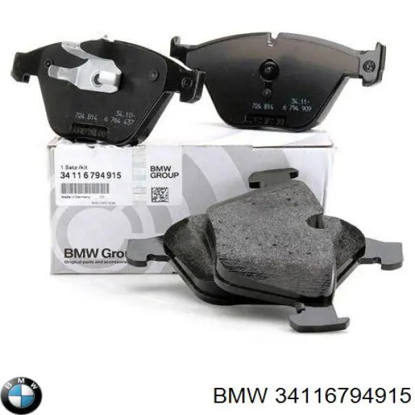 34116794915 BMW Klocki hamulcowe przednie tarczowe