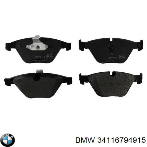 Klocki hamulcowe przednie tarczowe BMW 34116794915 cena, od 75,30 USD