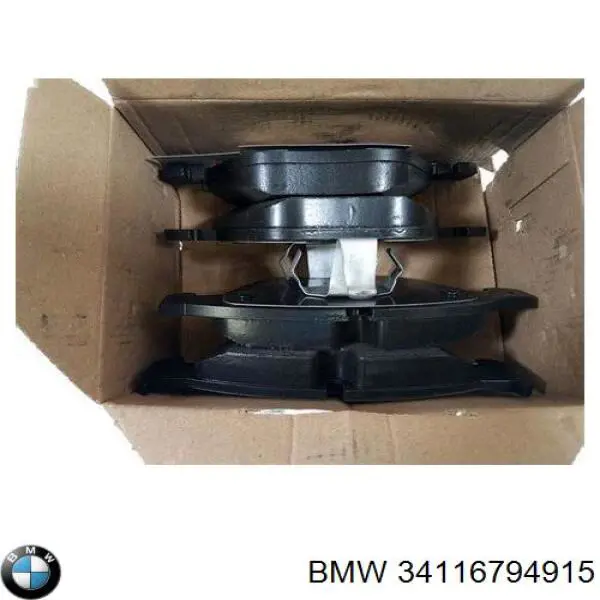 34116794915 BMW Klocki hamulcowe przednie tarczowe