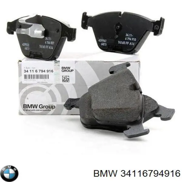 Klocki hamulcowe przednie tarczowe BMW 34116794916 cena, od 34,37 USD