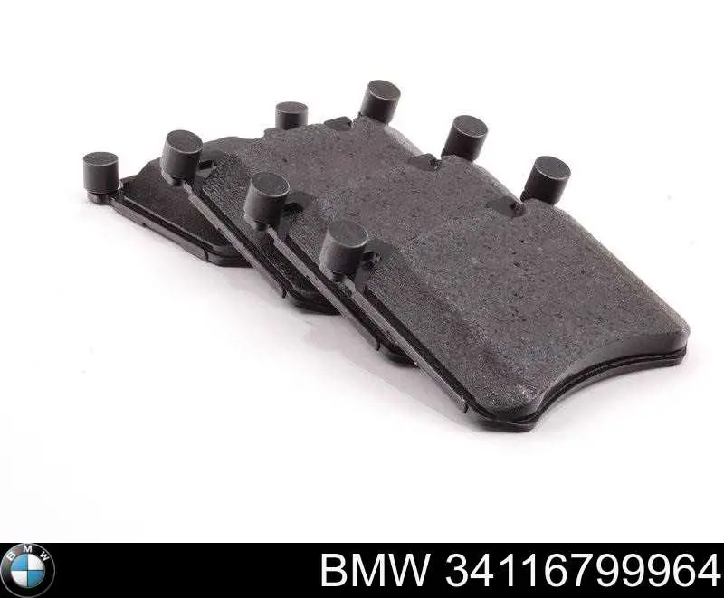 34116799964 BMW Klocki hamulcowe przednie tarczowe
