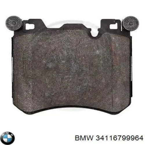 Do koszyka 34116799964 BMW Klocki hamulcowe przednie tarczowe